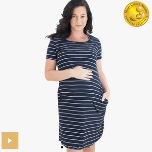 Kindred Bravely Eleanora Bamboo Maternity & Nursing Lounge Dress